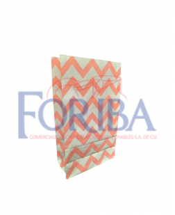Bolsa Papel Rosa Grecas 