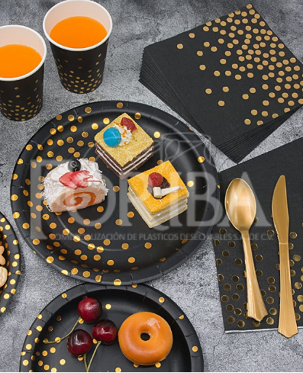 KIT DE FIESTA COLOR NEGRO