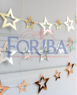 Banderin Papel Estrellas 