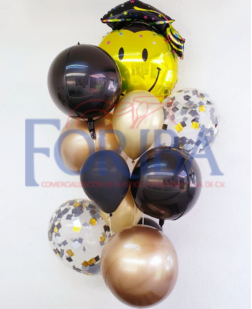 Globo Carita Búho Graduado 