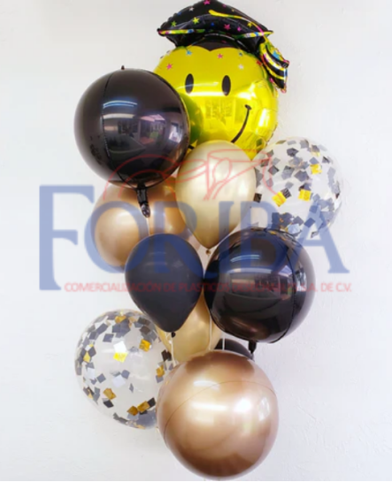 Globo Carita Búho Graduado 