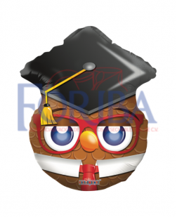 Globo Carita Búho Graduado 