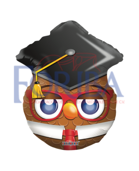 Globo Carita Búho Graduado 