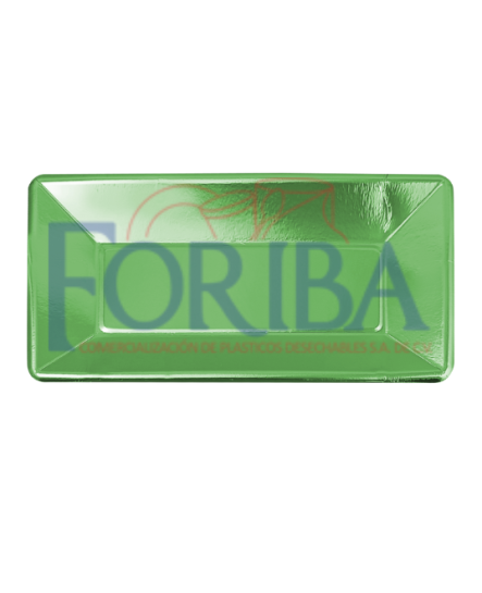 Charola Carton Verde Metal 