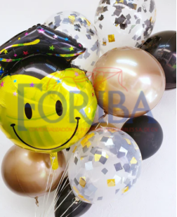 Globo Emoji con Birrete 
