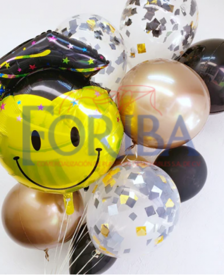 Globo Emoji con Birrete 