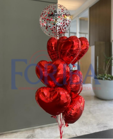 Globo Corazón Red Standard 