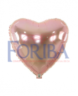 Globo Corazón Rose Standard 14"