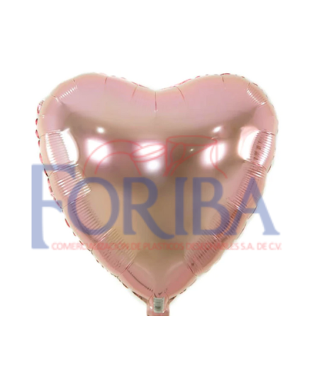 Globo Corazón Rose Standard 14"
