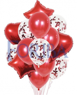 Globo Estrella Rojo 