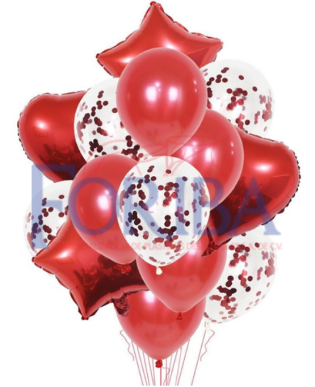 Globo Estrella Rojo 