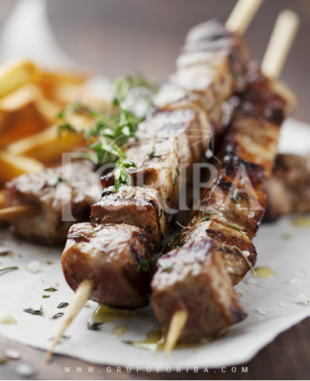 Brocheta Gruesa Bambu 30 cm