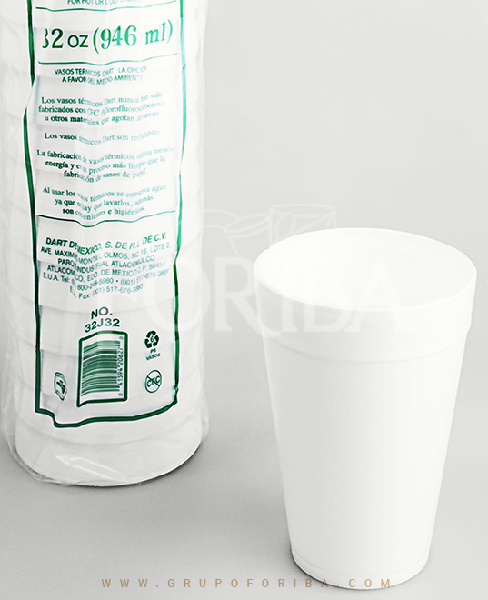 Vasos desechables con outlet tapa de 1 litro
